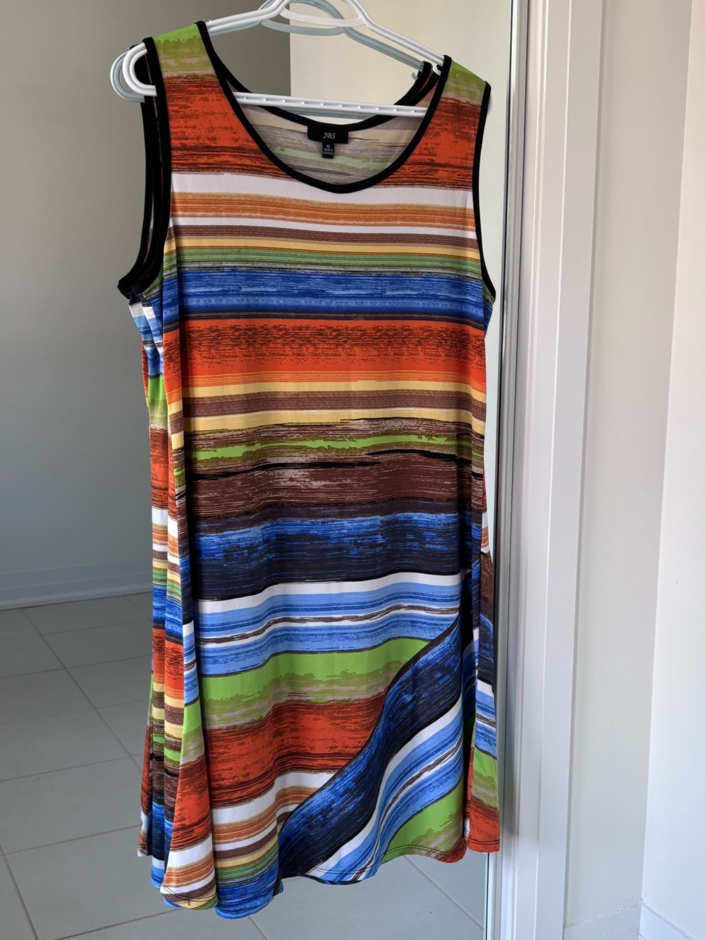 J.B.S. Colorful Striped Mini Dress